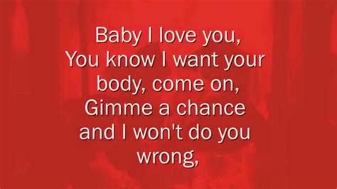 baby i love you song